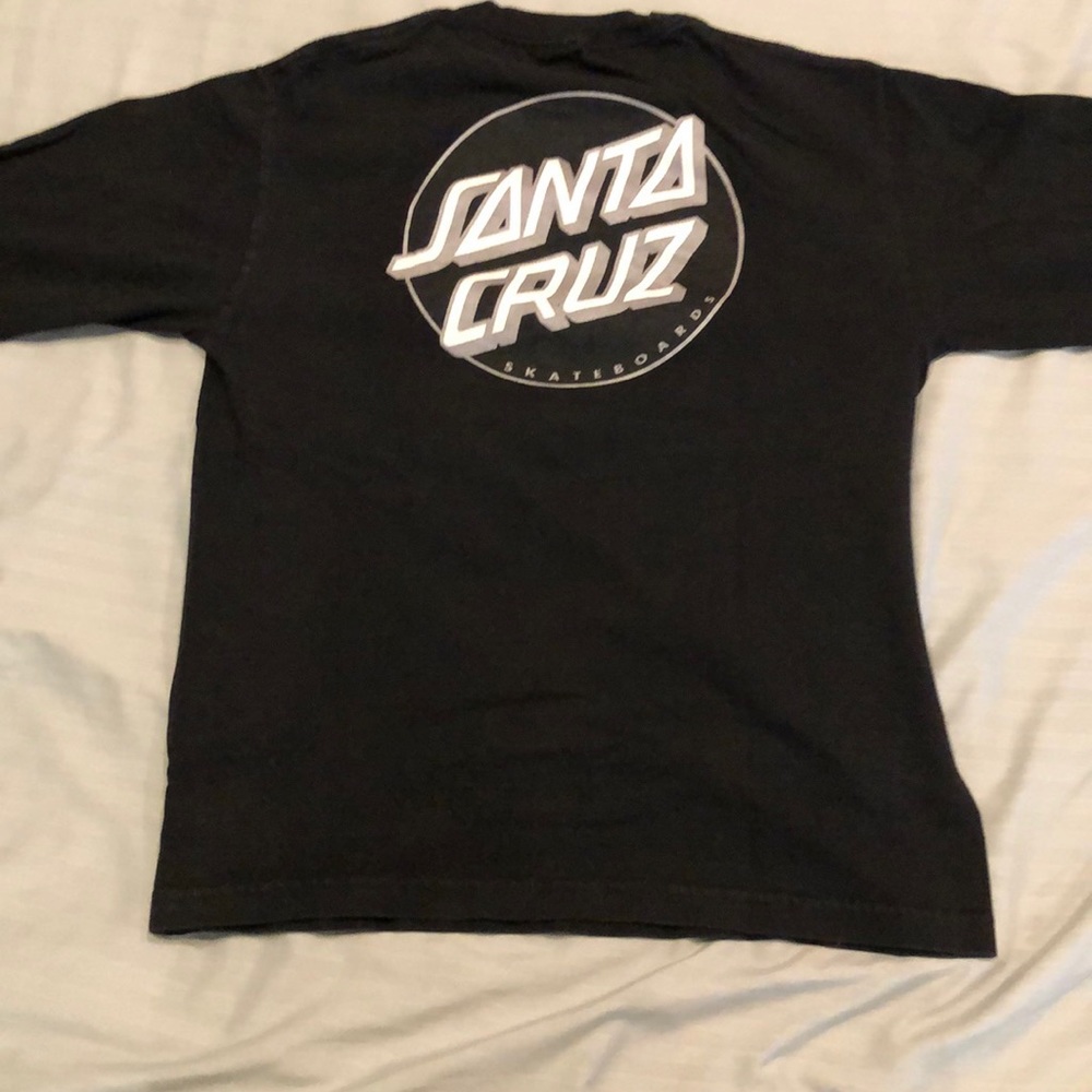 Santa Cruz Black Long Sleeve Tee